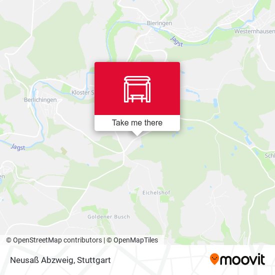 Neusaß Abzweig map