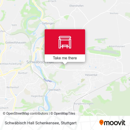 Schwäbisch Hall Schenkensee map