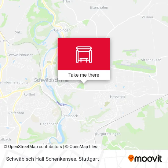 Карта Schwäbisch Hall Schenkensee