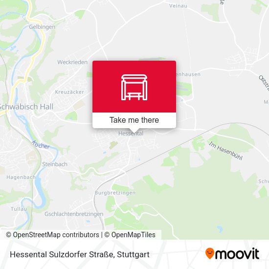 Hessental Sulzdorfer Straße map
