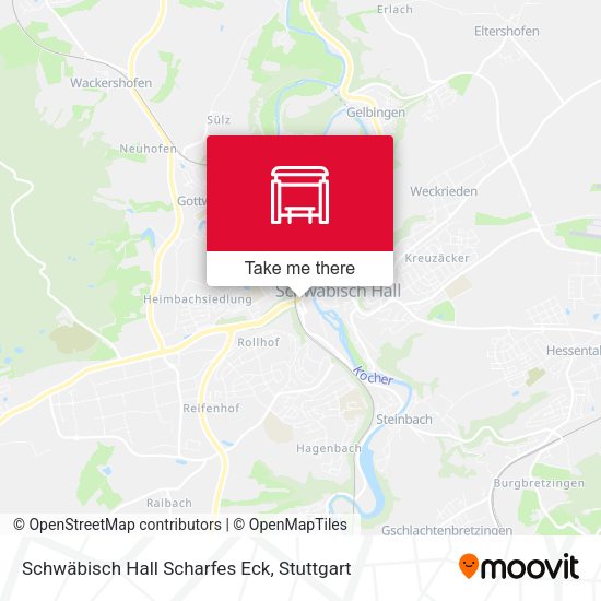 Schwäbisch Hall Scharfes Eck map