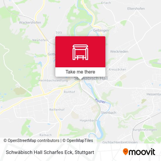 Schwäbisch Hall Scharfes Eck map