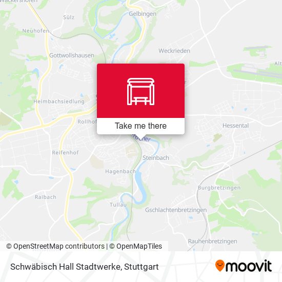 Schwäbisch Hall Stadtwerke map