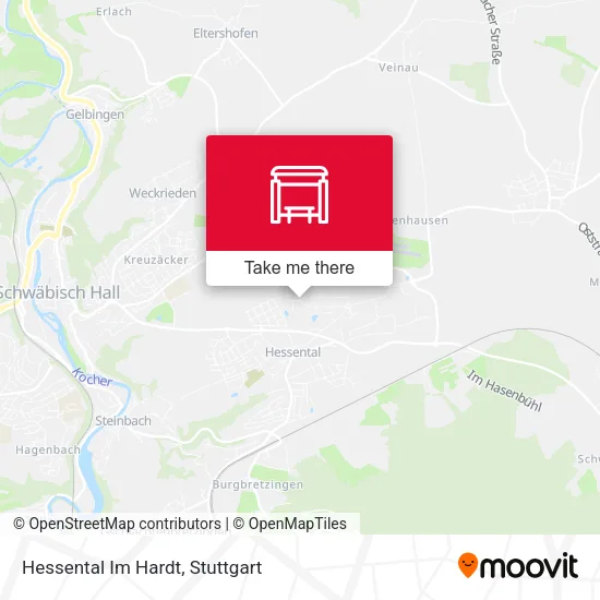 Hessental Im Hardt map
