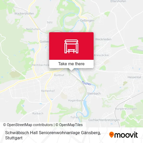Карта Schwäbisch Hall Seniorenwohnanlage Gänsberg