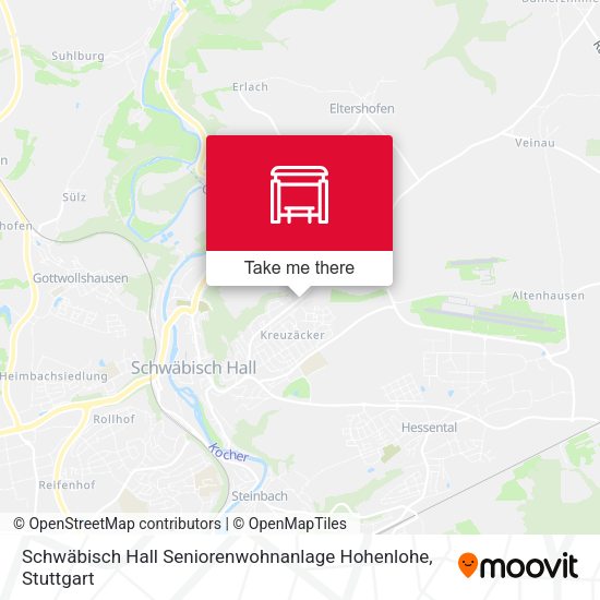 Schwäbisch Hall Seniorenwohnanlage Hohenlohe map