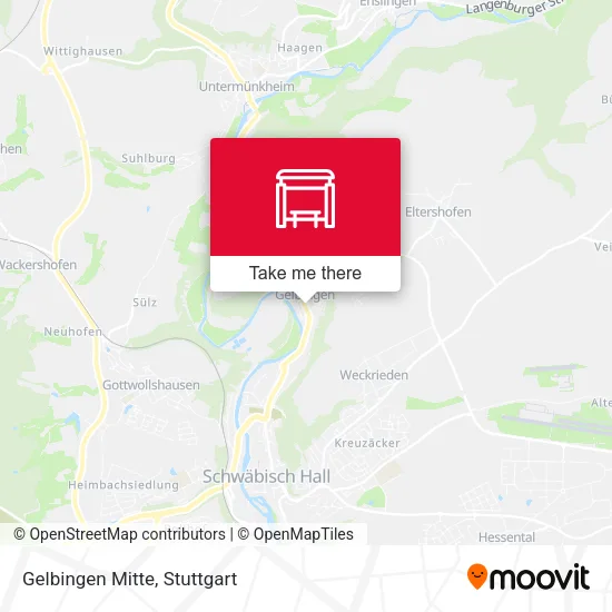 Карта Gelbingen Mitte