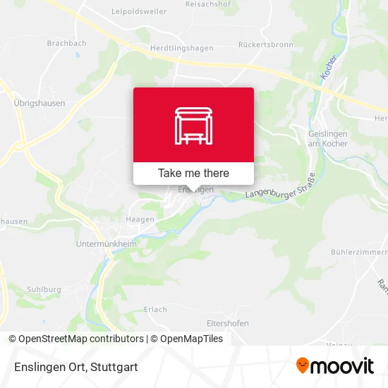 Карта Enslingen Ort