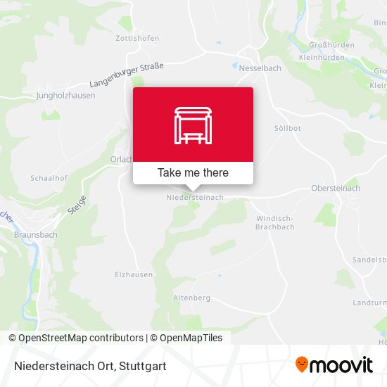 Карта Niedersteinach Ort