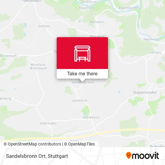 Sandelsbronn Ort map