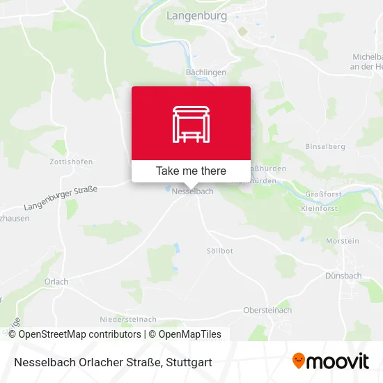 Карта Nesselbach Orlacher Straße
