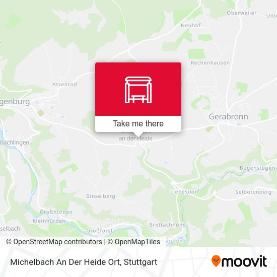 Michelbach An Der Heide Ort map