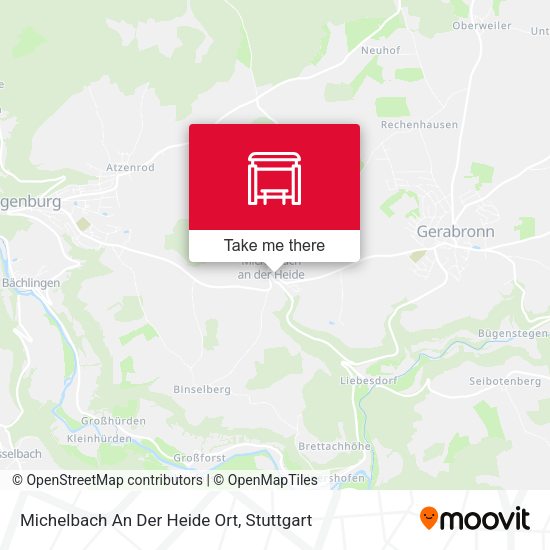 Michelbach An Der Heide Ort map