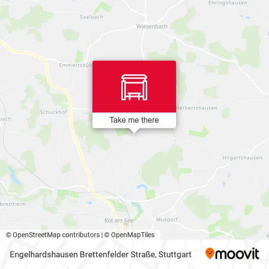 Карта Engelhardshausen Brettenfelder Straße