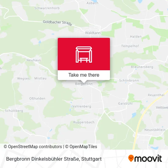 Карта Bergbronn Dinkelsbühler Straße