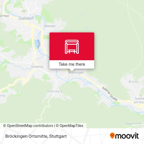 Карта Bröckingen Ortsmitte