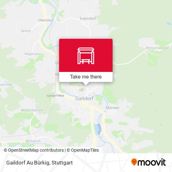 Карта Gaildorf Au Bürkig