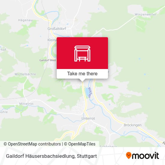 Карта Gaildorf Häusersbachsiedlung