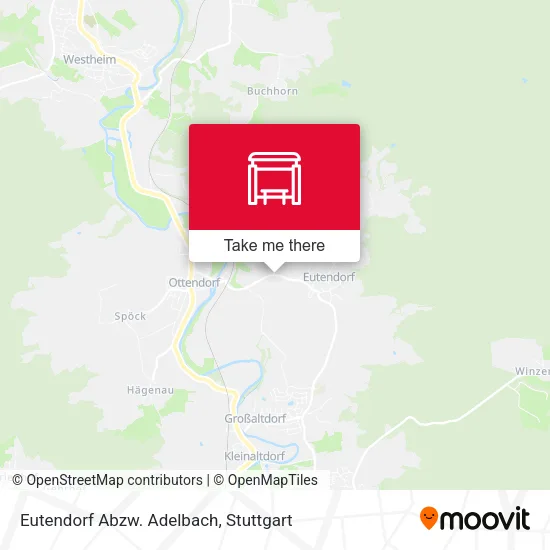 Карта Eutendorf Abzw. Adelbach