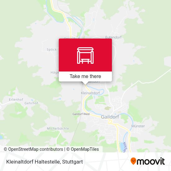 Kleinaltdorf Haltestelle map