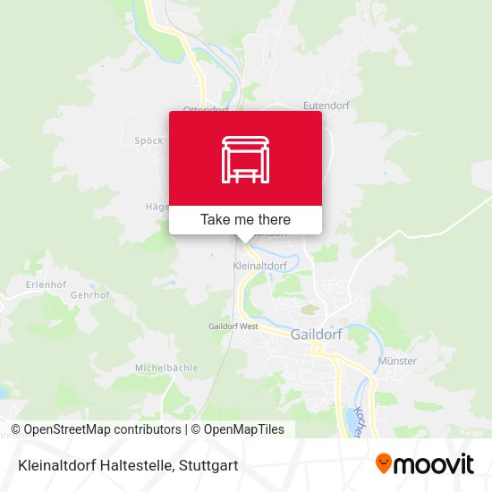 Kleinaltdorf Haltestelle map
