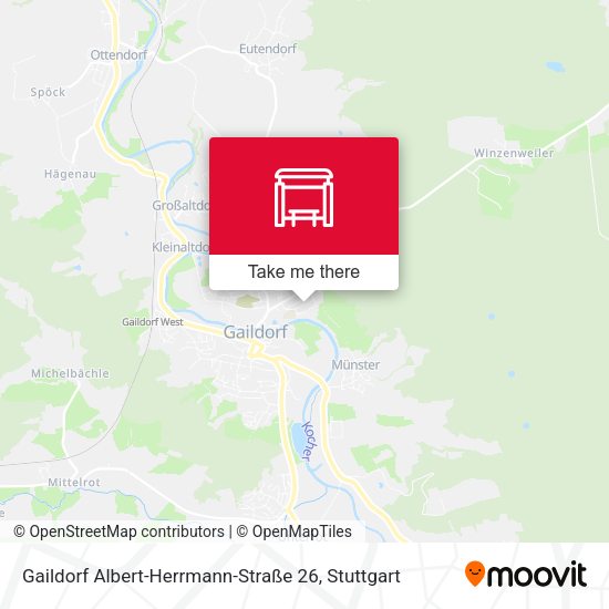 Карта Gaildorf Albert-Herrmann-Straße 26