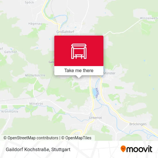 Карта Gaildorf Kochstraße