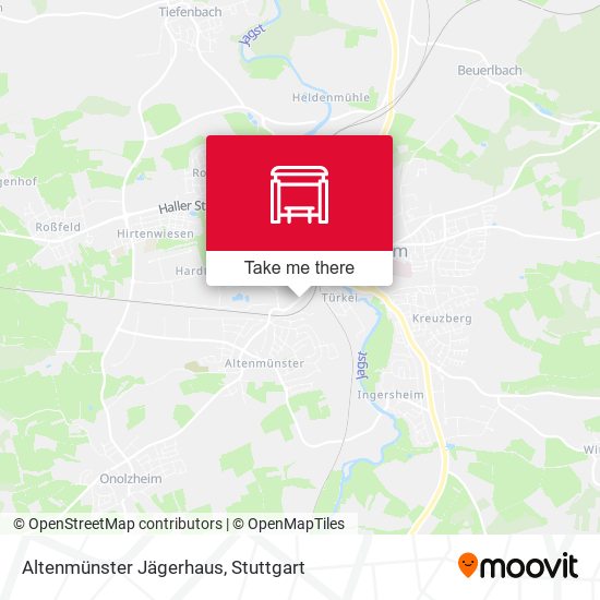 Altenmünster Jägerhaus map