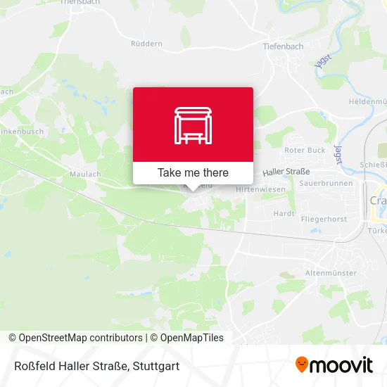 Карта Roßfeld Haller Straße