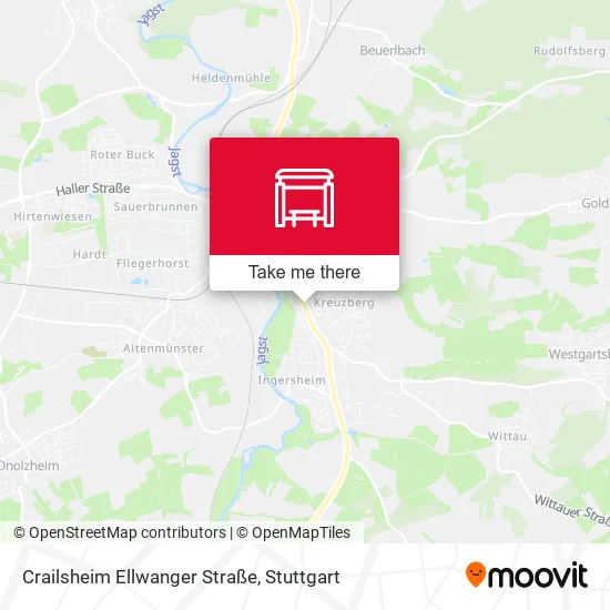 Карта Crailsheim Ellwanger Straße