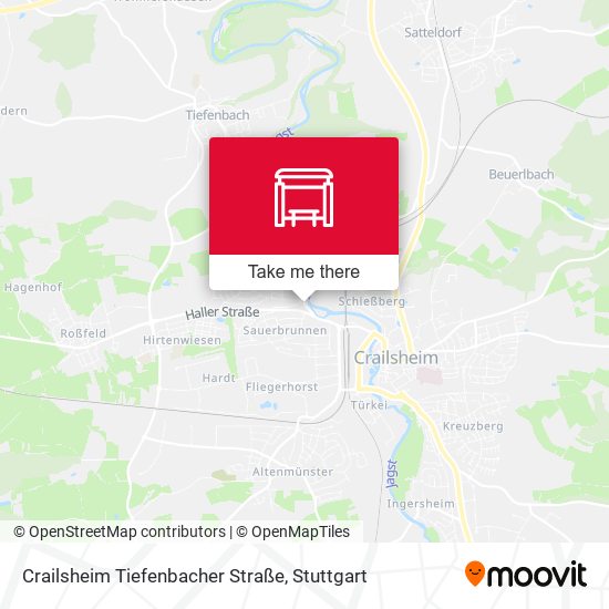 Crailsheim Tiefenbacher Straße map