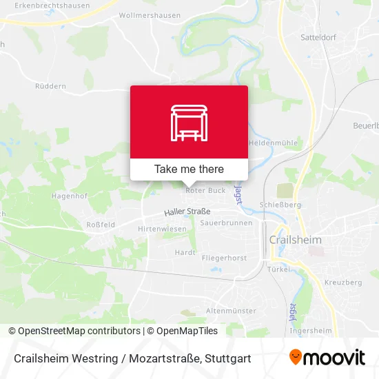 Карта Crailsheim Westring / Mozartstraße