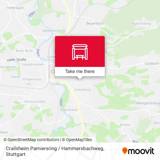 Карта Crailsheim Pamiersring / Hammersbachweg