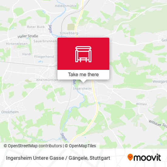 Ingersheim Untere Gasse / Gängele map