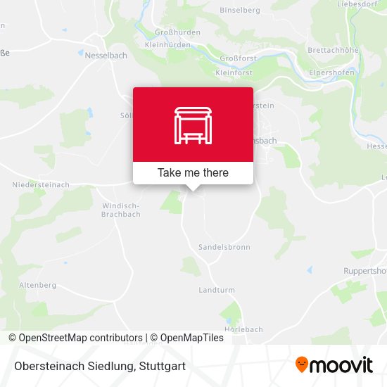 Карта Obersteinach Siedlung