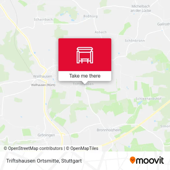 Карта Triftshausen Ortsmitte