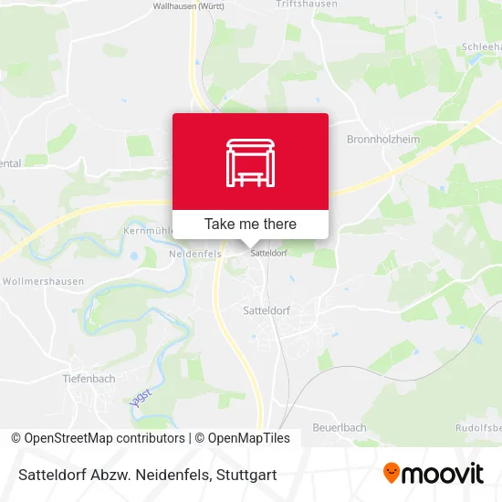 Карта Satteldorf Abzw. Neidenfels