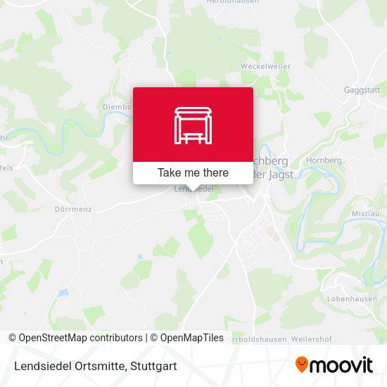 Карта Lendsiedel Ortsmitte
