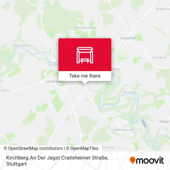 Карта Kirchberg An Der Jagst Crailsheimer Straße