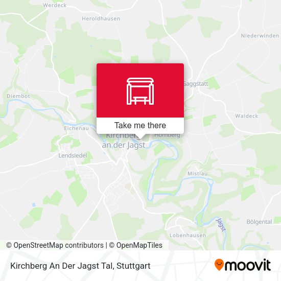 Карта Kirchberg An Der Jagst Tal