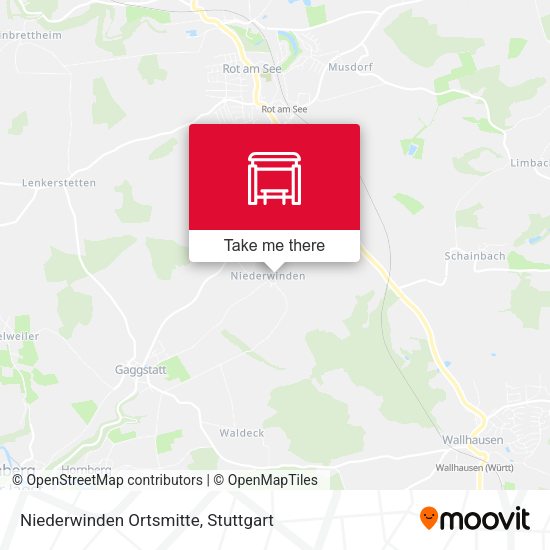 Карта Niederwinden Ortsmitte