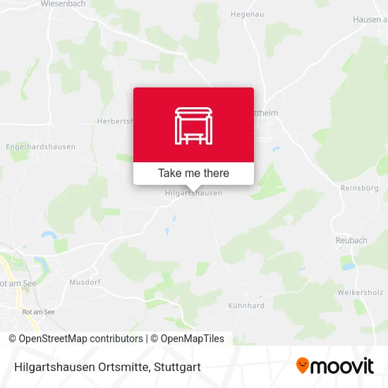 Карта Hilgartshausen Ortsmitte