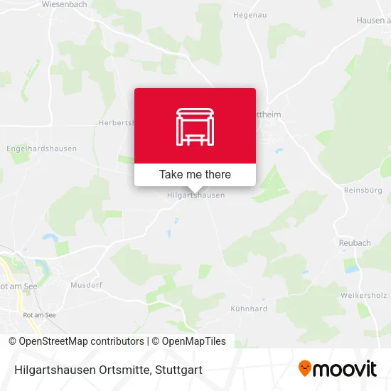 Карта Hilgartshausen Ortsmitte