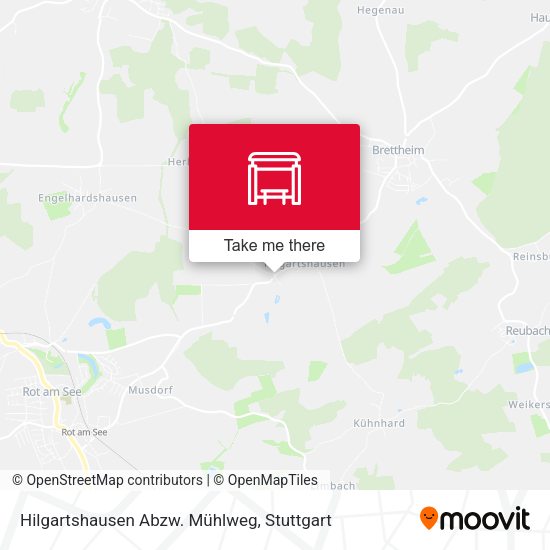 Hilgartshausen Abzw. Mühlweg map