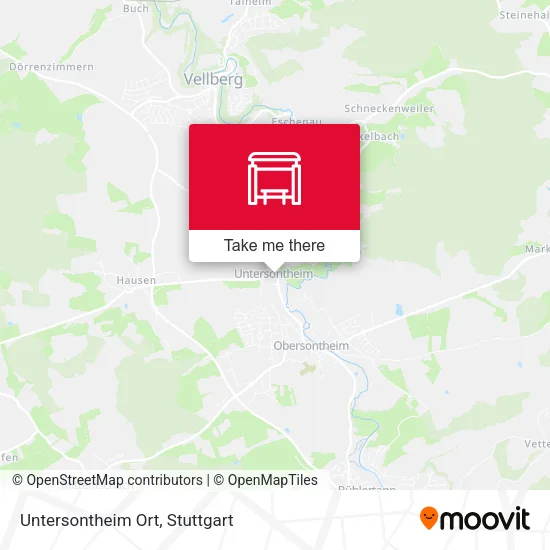 Карта Untersontheim Ort