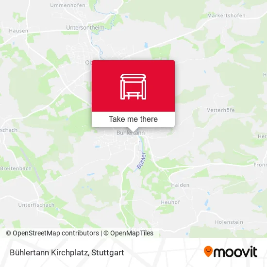 Карта Bühlertann Kirchplatz