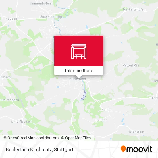 Карта Bühlertann Kirchplatz