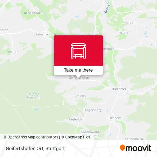 Карта Geifertshofen Ort