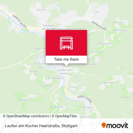 Карта Laufen am Kocher Heerstraße