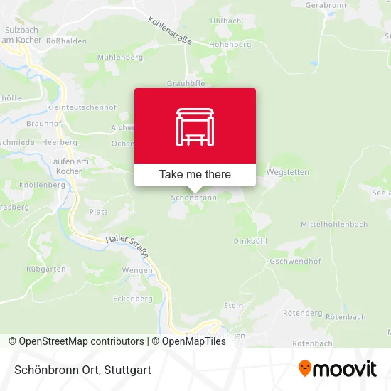 Карта Schönbronn Ort